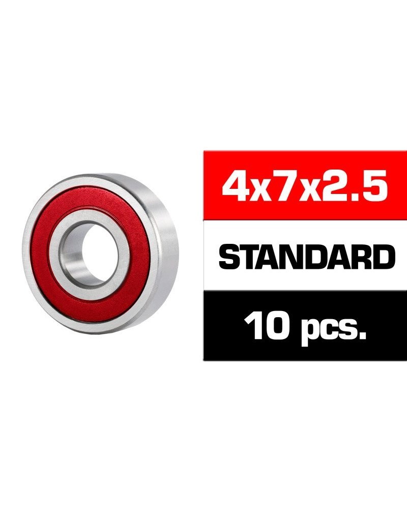 4x7x2.5mm KIT RODAMIENTOS "HS" TAPAS GOMA (10u.)