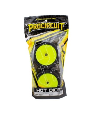 HOT DICE v2 BUGGY C1 (SUPER SOFT) EN LLANTA AMARILLA (2pcs.)