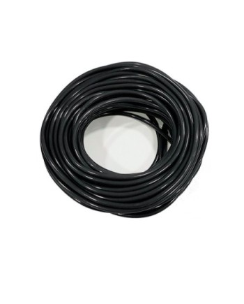 TUBO SILICONA NEGRO ALTA RESISTENCIA 25 m.