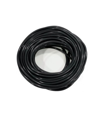 TUBO SILICONA NEGRO ALTA RESISTENCIA 25 m.