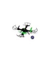 CUADRICOPTERO MEDIANO 38.5x30cm 2,4GHZ CON CONTROL DE ALTURA & CAMARA WIFI VERDE -  LHX43W
