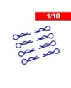 CLIPS CARROCERIA 1/10 L+ R AZULES (8u.)