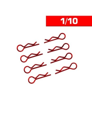 CLIPS CARROCERIA 1/10 L+ R ROJOS (8u.)