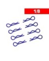 CLIPS CARROCERIA 1/8 L+ R AZULES (8u.)