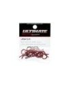 CLIPS CARROCERIA 1/8 L+ R ROJOS (8u.)