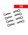 CLIPS CARROCERIA 1/8 L+ R NEGROS (8u.)