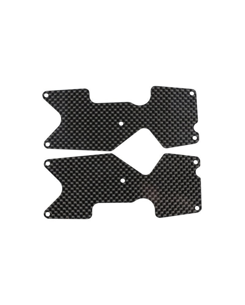 PLACA CARBONO TRAPECIO TRAS. MBX8 TRUGGY (1mm) (2u.)