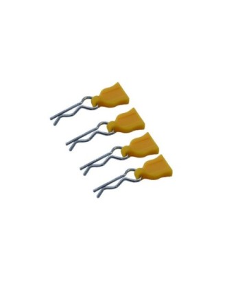 CLIPS DE CARROCERIA CON TIRADOR DE GOMA AMARILLO (4u)