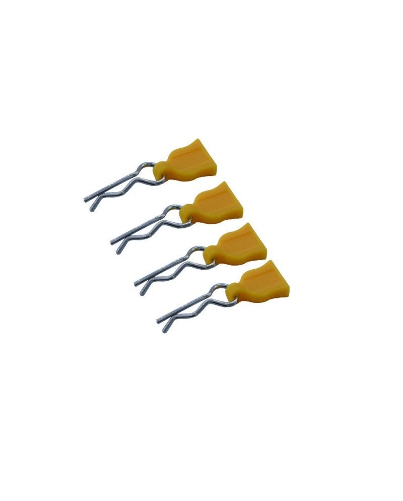 CLIPS DE CARROCERIA CON TIRADOR DE GOMA AMARILLO (4u)