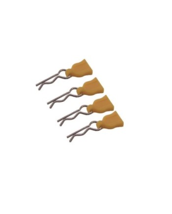CLIPS DE CARROCERIA CON TIRADOR DE GOMA AMARILLO (4u)