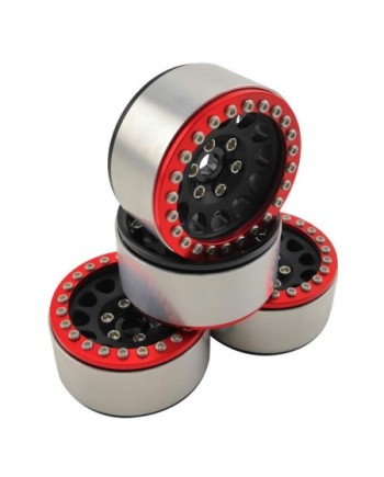 LLANTAS CRAWLER 1.9" BEADLOCK M105 - NEGRO/ROJO
