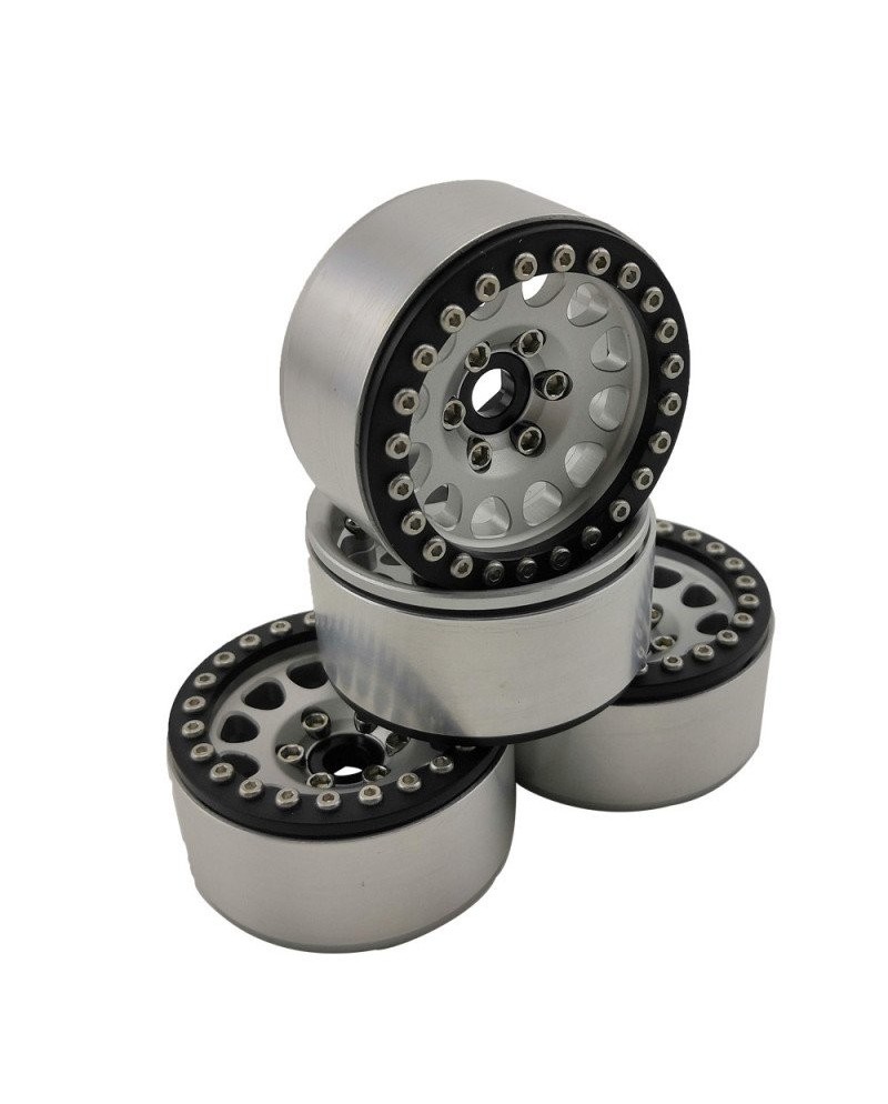 LLANTAS CRAWLER 1.9" BEADLOCK M105 - BLANCO/NEGRO