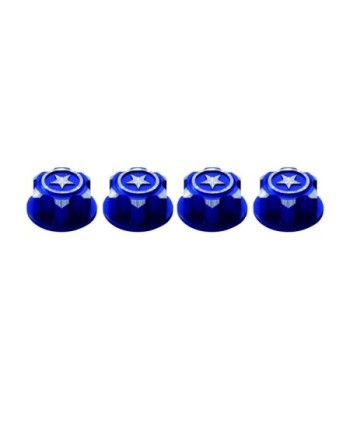 TUERCAS DE RUEDA CIEGAS 17mm TRAXXAS AZUL (4u)