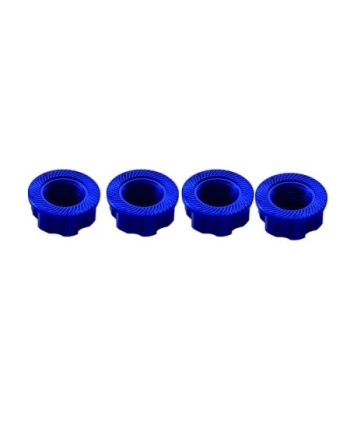TUERCAS DE RUEDA CIEGAS 17mm TRAXXAS AZUL (4u)