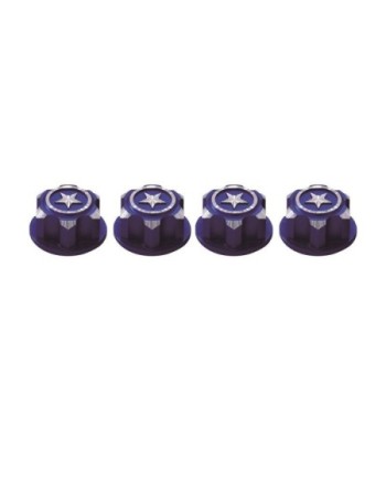 TUERCAS DE RUEDA CIEGAS 17mm TRAXXAS AZUL (4u)
