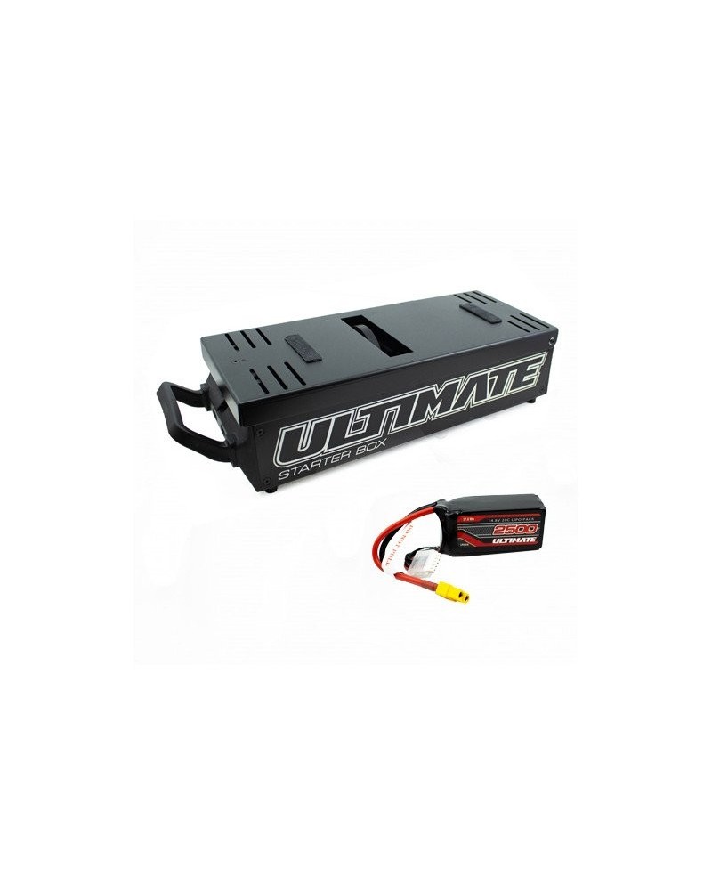 COMBO CAJA ARRANCADORA CON BATERIA 14.8V 2500mAh 20C ULTIMATE RACING.