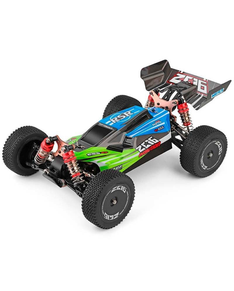 COCHE ELECTRICO RTR 1/14 BUGGY 4WD 2.4 MOTOR 550 60KMH WLTOYS VERDE