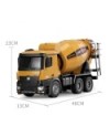 HORMIGONERA HUINA1574 1/14 CUBA METALICA CON LUCES 2,4GHZ