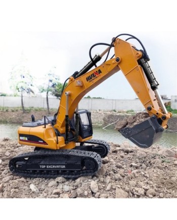 EXCAVADORA HUINA 1580 1/14 METALICA 2,4GHZ PROFESIONAL