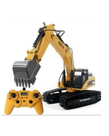 EXCAVADORA HUINA 1580 1/14 METALICA 2,4GHZ PROFESIONAL