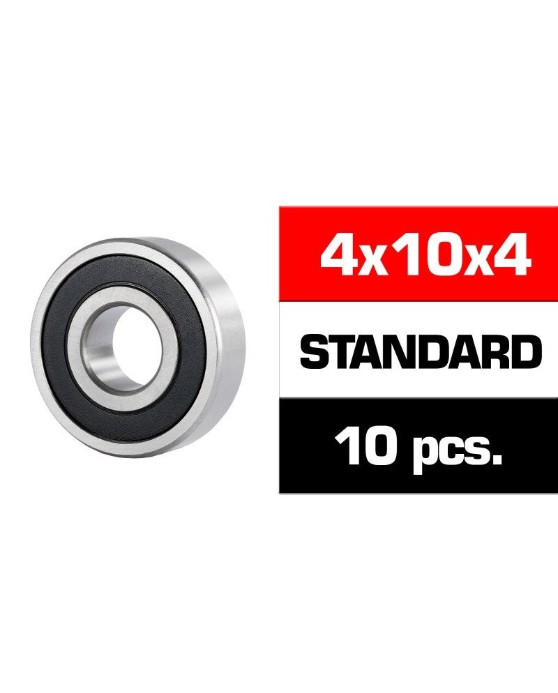 4x10x4mm KIT RODAMIENTOS "HS" TAPAS GOMA (10u.)