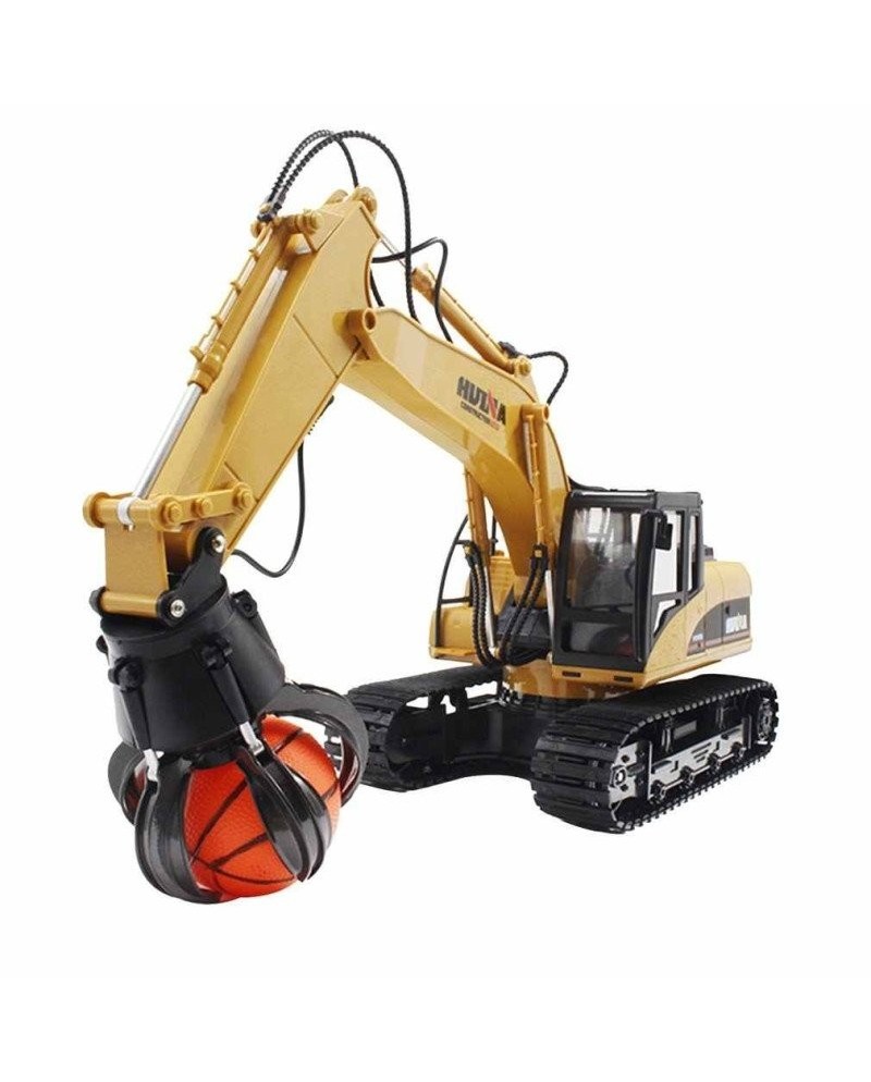 EXCAVADORA HUINA 1571 1/14 PINZA DE 4 BRAZOS  (PINZA Y BRAZO METALICOS) 2,4GHZ