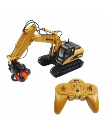 EXCAVADORA HUINA 1571 1/14 PINZA DE 4 BRAZOS  (PINZA Y BRAZO METALICOS) 2,4GHZ