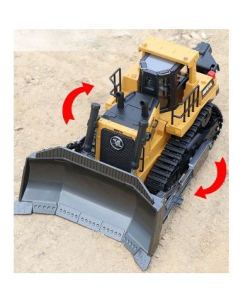BULLDOZER EXCAVADORA CON ORUGA Y ESCARIFICADORA HUINA1569 1/16 2.4GHZ.