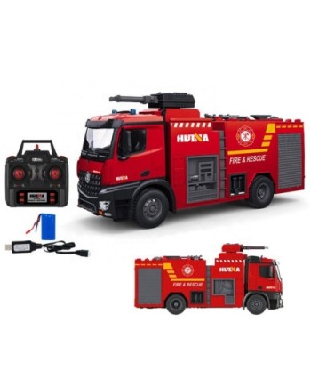 CAMION DE BOMBEROS CON CAÑON DE AGUA HUINA 1562 1/14 2.4GHZ.