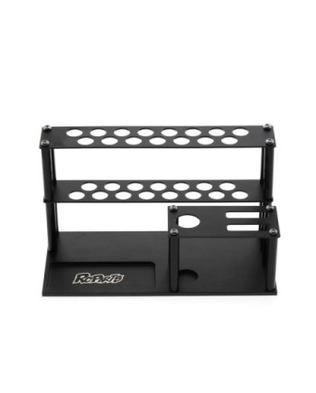 SOPORTE HERRAMIENTAS CON BANDEJA TORNILOS NEGRA 194x110x89mm