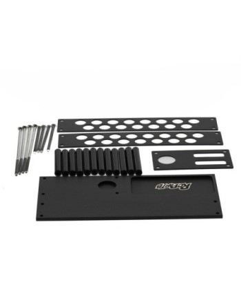 SOPORTE HERRAMIENTAS CON BANDEJA TORNILOS NEGRA 194x110x89mm