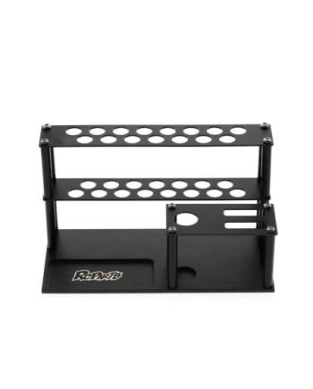 SOPORTE HERRAMIENTAS CON BANDEJA TORNILOS NEGRA 194x110x89mm