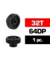 PIÑON 64DP - 32T - ACERO HSS - DIAMETRO 3,17mm