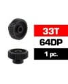 PIÑON 64DP - 33T - ACERO HSS - DIAMETRO 3,17mm