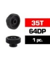 PIÑON 64DP - 35T - ACERO HSS - DIAMETRO 3,17mm
