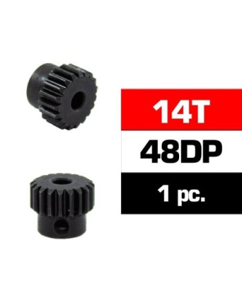 PIÑON 48DP - 14T - ACERO HSS - DIAMETRO 3,17mm