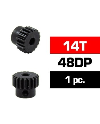 PIÑON 48DP - 14T - ACERO HSS - DIAMETRO 3,17mm