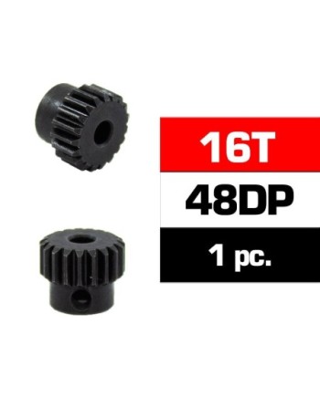 PIÑON 48DP - 16T - ACERO HSS - DIAMETRO 3,17mm