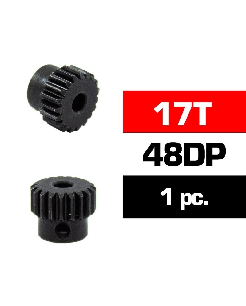 PIÑON 48DP - 17T - ACERO HSS - DIAMETRO 3,17mm