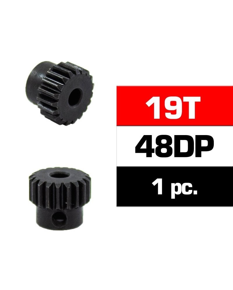 PIÑON 48DP - 19T - ACERO HSS - DIAMETRO 3,17mm