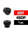 PIÑON 48DP - 20T - ACERO HSS - DIAMETRO 3,17mm