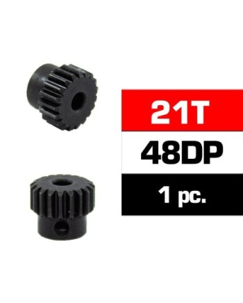 PIÑON 48DP - 21T - ACERO HSS - DIAMETRO 3,17mm