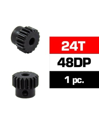 PIÑON 48DP - 24T - ACERO HSS - DIAMETRO 3,17mm