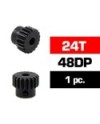 PIÑON 48DP - 24T - ACERO HSS - DIAMETRO 3,17mm