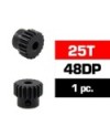 PIÑON 48DP -25T - ACERO HSS - DIAMETRO 3,17mm