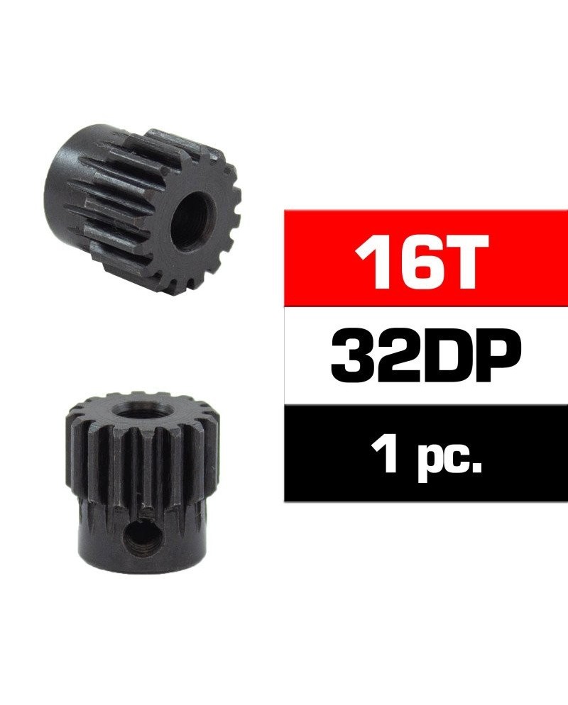 PIÑON 32DP -16T - ACERO HSS - DIAMETRO  5,0mm
