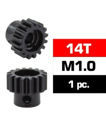 PIÑON M1.0 -14T - ACERO HSS - DIAMETRO 5,0mm
