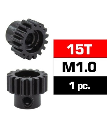 PIÑON M1.0 -15T - ACERO HSS - DIAMETRO 5,0mm