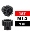 PIÑON M1.0 -18T - ACERO HSS - DIAMETRO 5,0mm