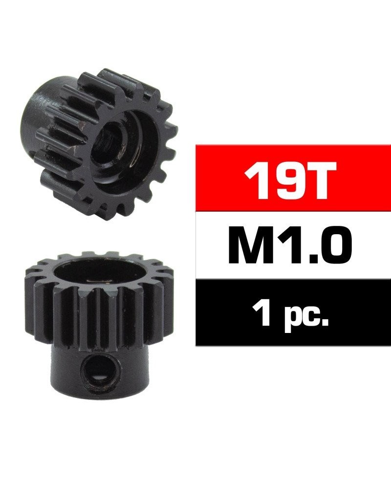 PIÑON M1.0 -19T - ACERO HSS - DIAMETRO 5,0mm